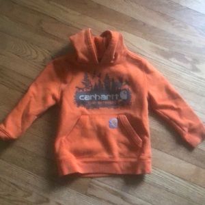 Boys carhartt hoodie size 5